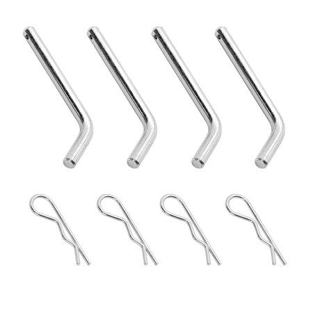 REESE Reese 58467 Mounting Pins and Clips for Fifth Wheel Rails - 1/2" x 4-1/4", Pack of 4 58467